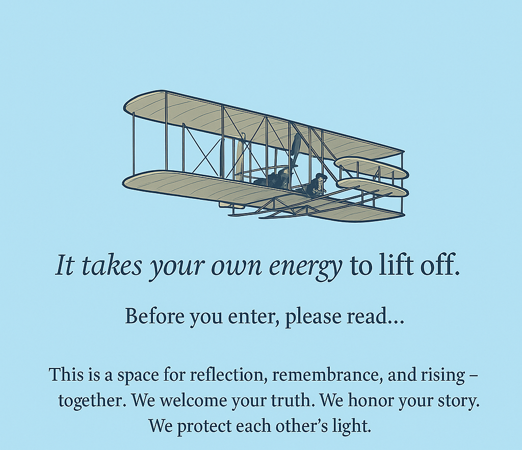 F.U.N. - Friends United Network logo featuring Wright Flyer design